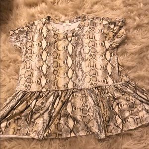 Snakeskin print shirt